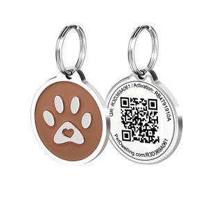 Étiquette d'identification personnalisée pour animaux de compagnie avec <span class=keywords><strong>code</strong></span> QR pour chiens et chats, étiquette à scanner par QR - Product Image 6