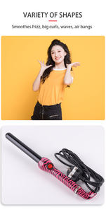 Fer à friser électrique traditionnel à un seul bouton, effet léopard, <span class=keywords><strong>appareil</strong></span> à friser les <span class=keywords><strong>cheveux</strong></span>, chauffage PTC, revêtement céramique, température LED - Product Image 4