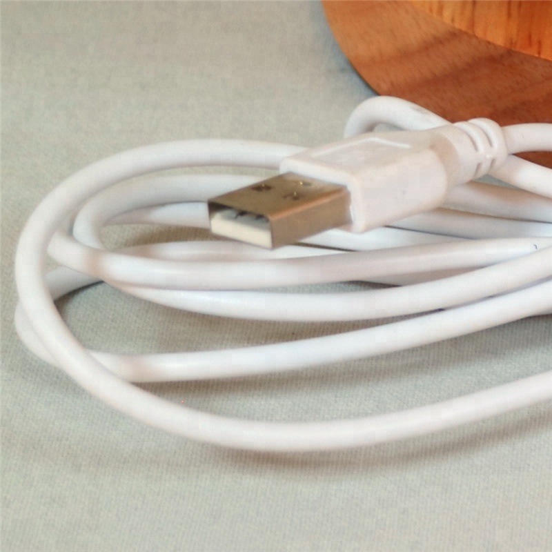 Impermeable Venta caliente mejor venta de productos moderno de Hotel de madera lámpara de escritorio de hadas Luna led