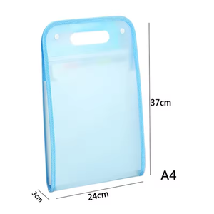 Bán buôn Multi Layer đơn giản xách tay A4 tài liệu Organizer túi không thấm nước mở rộng thư mục tập tin cho sinh viên PP chất liệu - Product Image 5