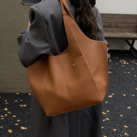 Sac fourre-tout en PU de luxe pour femmes - Sac à bandoulière polyvalent pour le shopping quotidien