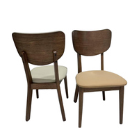 Chaise de salle à manger moderne en bois de caoutchouc pour la maison et l'hôtel et le restaurant