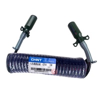 Van semi-remorque camion câble de connexion d'alimentation prise à sept trous 24V cuivre pur 7 pôles câble en spirale universel