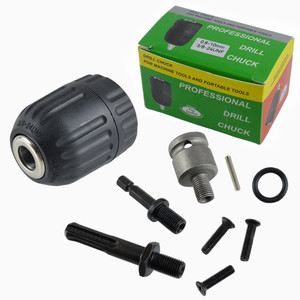 Professional Drill Chuck 0.8-10mm 3/8-24UNF Keyless For Electric Drill And Portable <b>Tools</b> - Product Image 1