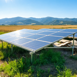 Système de montage d'panneaux solaires photovoltaïques en acier galvanisé à chaud de qualité commerciale pour ferme, résistant aux vents de 56 m/s et aux charges de neige de 2,4 kN/m² - Product Image 1