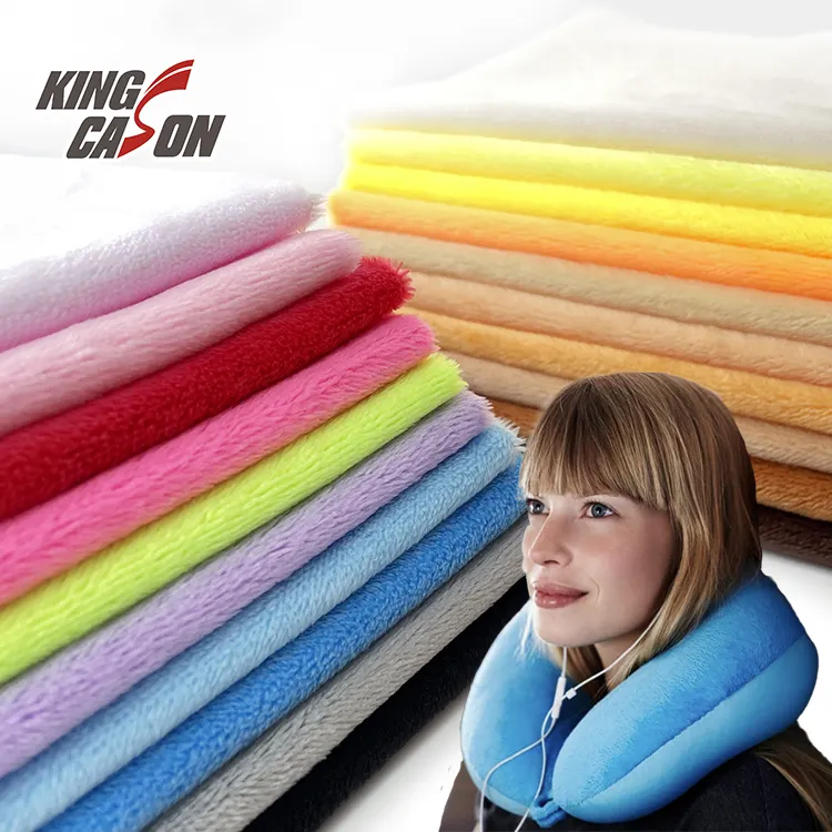 Kingcason Competitive Manufacturer Customized Color 95% Polyester 5% Spandex Super Soft Fabric For Toys And Women Dress