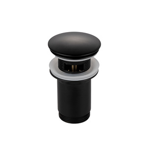 Venta directa de fábrica, desagües de residuos de botón pulsador de latón personalizados para baño, residuos de <span class=keywords><strong>fregadero</strong></span> Click Clack <span class=keywords><strong>con</strong></span> desbordamiento - Product Image 3