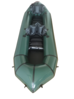 Kayak récréatif gonflable imperméable personnalisé avec sièges rembourrés en EVA Ocean Packrafts canoë-kayak pour la pêche en eau vive