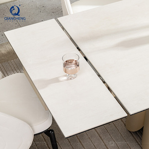<span class=keywords><strong>Table</strong></span> à manger extensible pour 6 à 8 personnes, avec plateau en pierre frittée, fabriquée à l'usine de Foshan, ensemble de <span class=keywords><strong>table</strong></span> <span class=keywords><strong>et</strong></span> chaises, meubles de Dongguan, Chine - Product Image 5