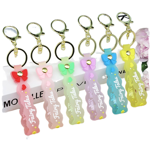 Factory Cartoon Wrist Lanyard Rubber KeyChain PVC Silicone Wrist Strap for Key Custom PVC Cute Rubber Key Chains