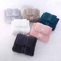 Ensemble de serviettes de luxe 2 pièces 600 GSM 100% coton serviettes de bain turques serviettes de toilette à séchage rapide débarbouillettes pour hôtels Technique tissée