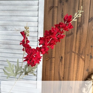 Decoración de Boda con Flores de Plástico Suave Hechas a Mano en Rojo con Diseño de Rosa para Salón - Product Image 3