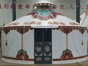 Grande <span class=keywords><strong>yourte</strong></span> mongole tente ferme Restaurant extérieur épaissi coupe-vent et chaud hébergement de prairie - Product Image 2