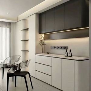 Armoire à couverts en bois blanc de luxe moderne pour hôtel, maison, personnalisable, vente directe du fabricant pour cuisine, salle à manger, salon - Product Image 2