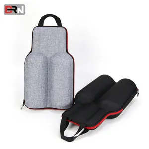 Sac de transport isotherme de Noël personnalisé 2 bouteilles en cuir de voyage rembourré Sublimation Portable réutilisable étui pour sac à vin