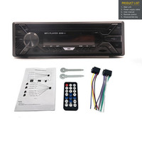 Autoradio stéréo Lecteur MP3 FM/USB/AUX/TF 1Din Audio In-dash Head Unit FM Media Player Remote