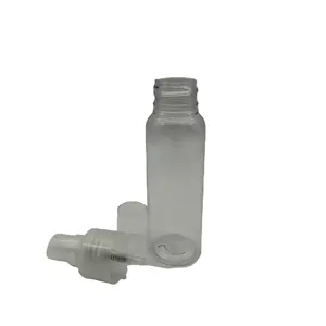 30ml PET amber skin care bottle with 20mm aluminum-plastic pump sprayer