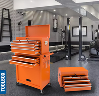 Chariot à outils en acier laminé à froid à 8 tiroirs, armoire à roulettes, options OEM/ODM/OBM, conception détachable pour le rangement en atelier/garage