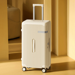 Valise épaisse de grande capacité de 28 pouces avec fermeture éclair antichoc et roues pivotantes à 360 degrés pour les voyages de loisirs - Product Image 2