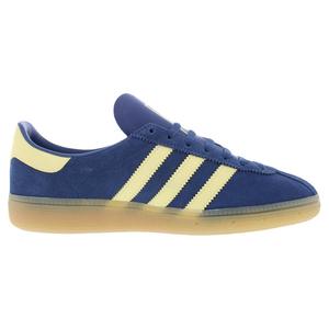Scarpe da Donna Adidas Munchen in Camoscio, Stile Basket, Colore Night Marine e Almost Yellow Gum 3 - Product Image 2
