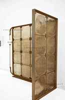 Panel Divisor de Vidrio Artístico Decorativo, Laminado, Anti-UV, Impermeable, Diseño Personalizado para Hotel, Villa, Oficina, Baño, Duradero y Moderno