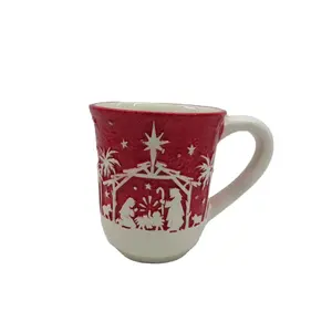 信仰诞生现场Bethlehem圣经圣经出生出生骆驼庆祝11盎司陶瓷咖啡杯茶杯纪念品