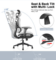 Fauteuil de Direction Ergonomique Haut de Gamme en Maille pour Bureau, Qualité Professionnelle Usine