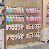 Magasin de détail en métal plage tongs magasin chaussures présentoir chaussettes présentoir support