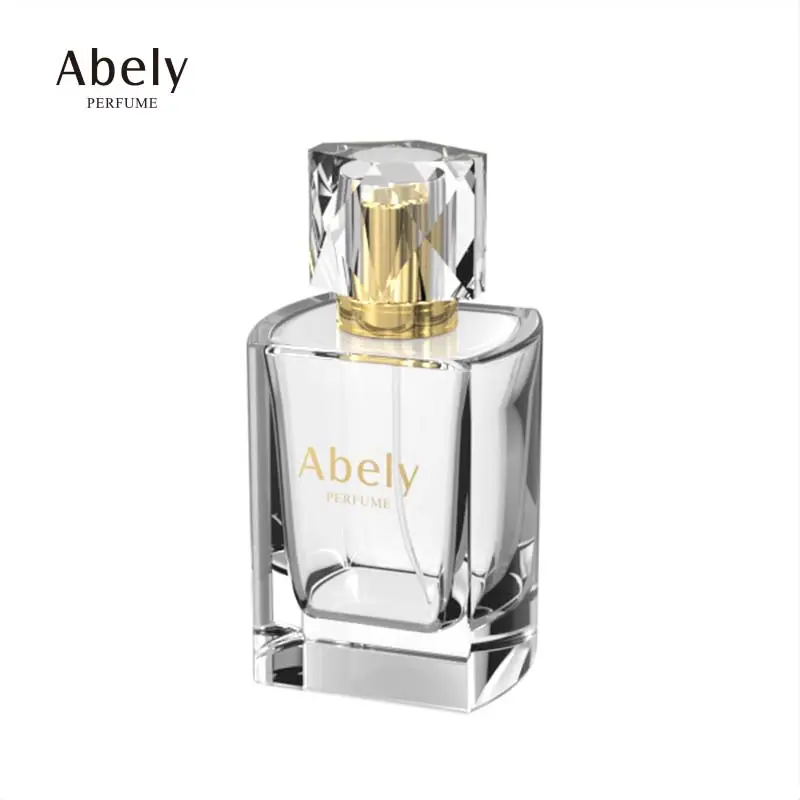 100ml Factory Low Price Selling Square Multicolor Glass Perfume Bottle With Customized Lid