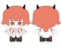 Boneka Karakter Game Lucu Kawaii 20cm, Boneka Plush Kecil Isi Kapas Lembut dengan Warna & Desain Kustom untuk Hadiah Anak