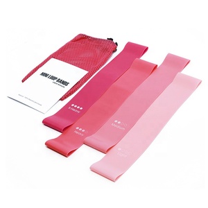 Ensemble de bandes de résistance TPE robustes, écologiques et imperméables pour exercices des jambes et des hanches - 5 pièces, 10-50 LB, pour entraînement des fessiers - Product Image 6
