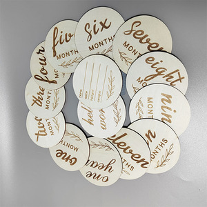 Set di Blocchi in Legno TK per Carte di <span class=keywords><strong>Nascita</strong></span> e Traguardi del <span class=keywords><strong>Neonato</strong></span> - Uso Quotidiano, Incisione Personalizzata Disponibile - Product Image 2