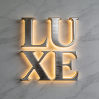 Enseigne lumineuse LED personnalisée pour hôtel, bar, salon et entrée de magasin