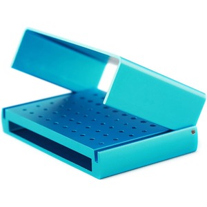Soporte de aleación de aluminio para fresas, organizador de fresas para autoclave con 58 orificios, caja autoclavable para limas de aguja - Product Image 3