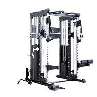 Entrenador multifuncional ejercicio profesional gimnasio máquina de entrenamiento de fuerza pila de peso Pull Up Power ajustable Squat Rack