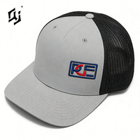 Topi Trucker QJ OEM Custom Y2K Bordir 3D Logo Jaring Mesh Bernapas Cepat Kering UPF50+ Performa Golf Memancing Hiking Buckle