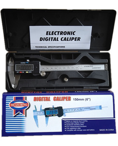 Calibro digitale elettronico da 6 pollici con strumento righello di misurazione LCD da 6 pollici con micrometro a regola in acciaio inossidabile da 150mm - Product Image 3
