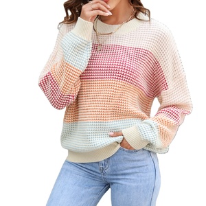 2023 Hot-Sale OEM ODM Sweaters Women <strong>Tops</strong> Winter Ladies Crew-neck Designer Pullover Knit <strong>Ugly</strong> Women Sweater - Product Image 1