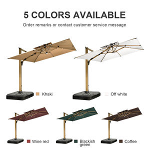 MOJIA 3x3m / 4x4m Sombrillas grandes para exteriores con iluminación LED Perfectas para jardín, piscina y <span class=keywords><strong>terraza</strong></span> - Product Image 6