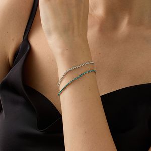 Bracelets ajustables fins étanches en acier inoxydable plaqué or PVD avec pierre de naissance certifiée et zircon 3A+ – Chaînes tennis - Product Image 1