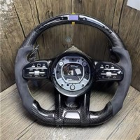 Volant personnalisé YLC en fibre de carbone pour Mercedes-Benz C300 C200 C180 W204 W211W213 W205 W447 E63 Glc S G Class