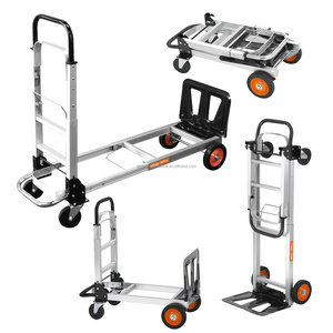 Carretilla de Mano de Aluminio, Plataforma de <span class=keywords><strong>Transporte</strong></span> Industrial Resistente para <span class=keywords><strong>Transporte</strong></span> <span class=keywords><strong>y</strong></span> <span class=keywords><strong>Mudanza</strong></span> en el Hogar <span class=keywords><strong>y</strong></span> Almacenes - Product Image 1