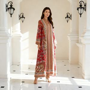 Robe Abaya de Luxe en Tissu de Haute Qualité pour Femmes Musulmanes, Confectionnée sur Mesure pour les Occasions Spéciales - Product Image 1