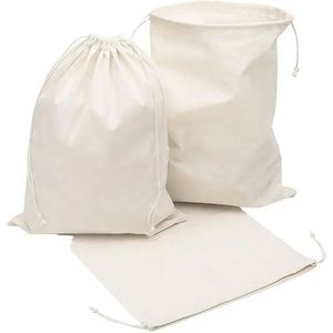 Cotton Linen Canvas Drawstring Dust <b>Bag</b> Covers for Handbag,shoe,cloth - Product Image 5