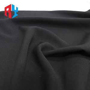 100% ポリエステル無地生地レクサス通常黒イスラム教徒女性ドレスドバイアバヤ生地 - Product Image 3