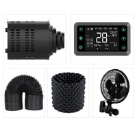 120X120X200 CM Grow Box Automatique 600D 4X4 Pieds Grow Tentes Kits Complets Grow Rooms Avec Led Grow Light 720W Full Spectrum