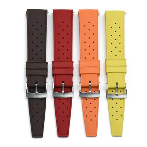 Tropic Strap JUELONG Replacement Watch Strap Tropical Style FKM Rubber Watch Band 18/20/22mm Waterproof Diving Sports Wristband Multi-color