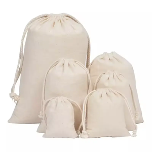 Sac en coton écologique pour la maison, idéal pour ranger biscuits, noix, graines, avec cordon de serrage, design en mousseline, kit anti-gueule de bois, décorations pour festivals et fêtes - Product Image 4