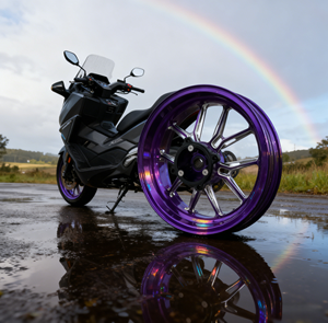 Direct Fit CNC Billet Wheels for Yamaha XMAX300 - Custom Pattern Lightweight Alloy Rims for Southeast Asia - Product Image 5