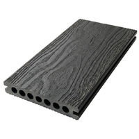 Planches de terrasse en composite WPC rouge-brun, revêtement de sol extérieur imperméable, antidérapant, à âme creuse, emboîtables, aspect bois, pour balcon et piscine